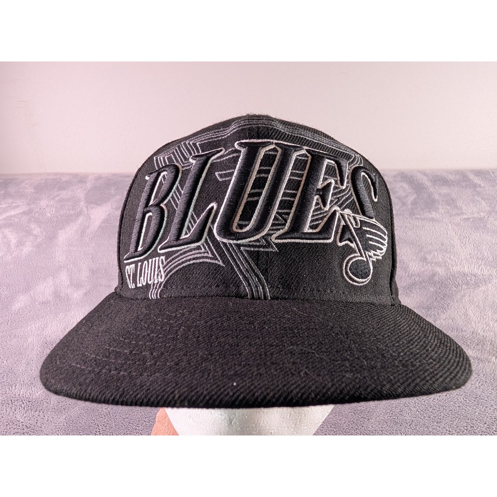 New Era 59FIFTY St. Louis Blues Fitted Hat Black 7 1/8 Wool NHL Cap
